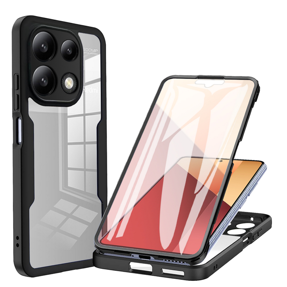 Калъф за Xiaomi Redmi Note 13 Pro 4G / Poco M6 Pro 4G 4G + калъф - Techsuit ColorVerse 360 Series - Черен