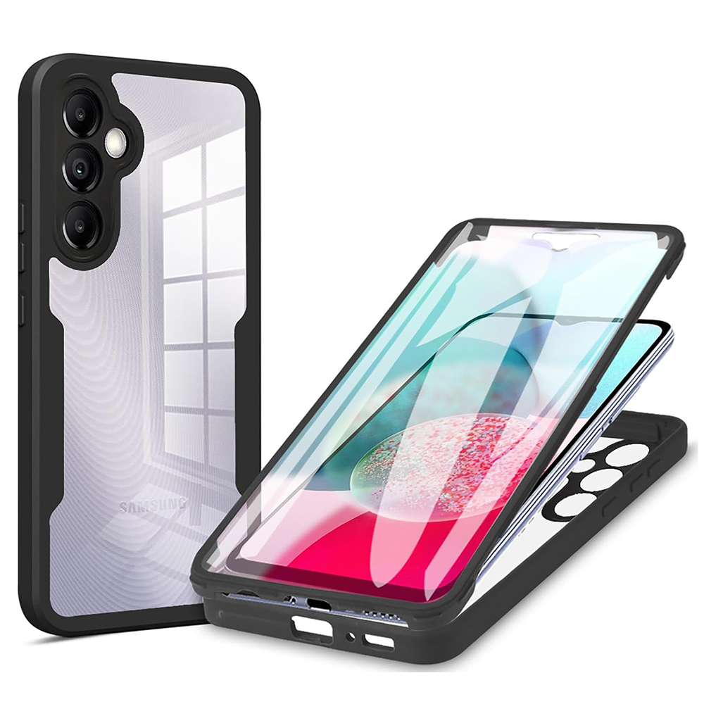Калъф за Samsung Galaxy Galaxy A14 4G / A14 5G + калъф - Techsuit ColorVerse 360 Series - Черен