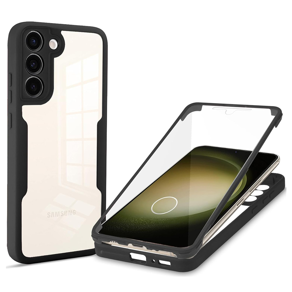 Калъф за Samsung Galaxy S23 Plus + Капак - Techsuit ColorVerse 360 Series - Черен