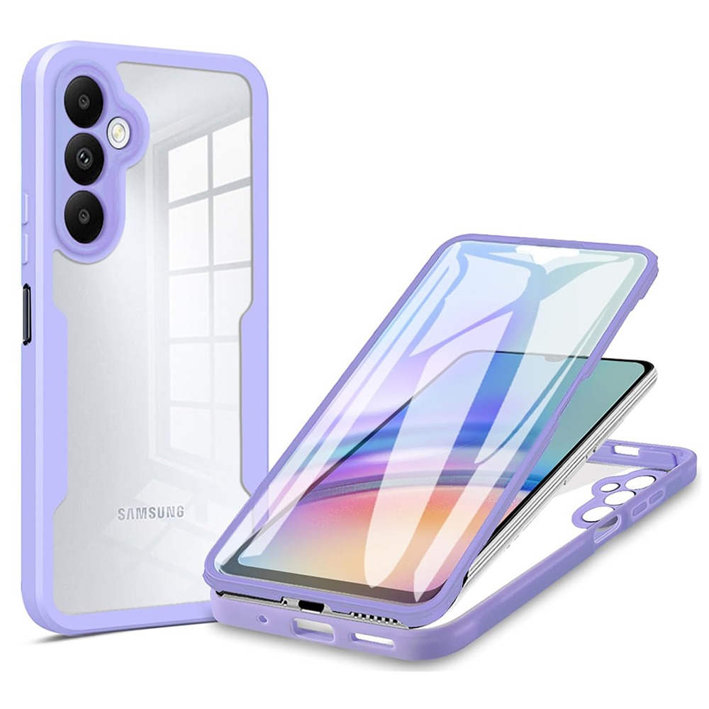 Калъф за Samsung Galaxy A25 5G + капак - Techsuit ColorVerse 360 Series - Лилав