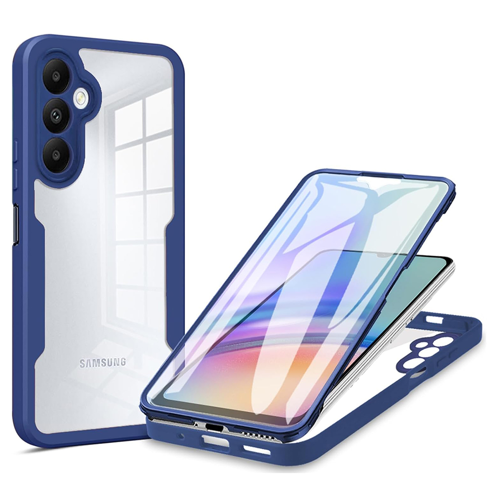 Калъф за Samsung Galaxy A25 5G + капак - Techsuit ColorVerse 360 Series - Син