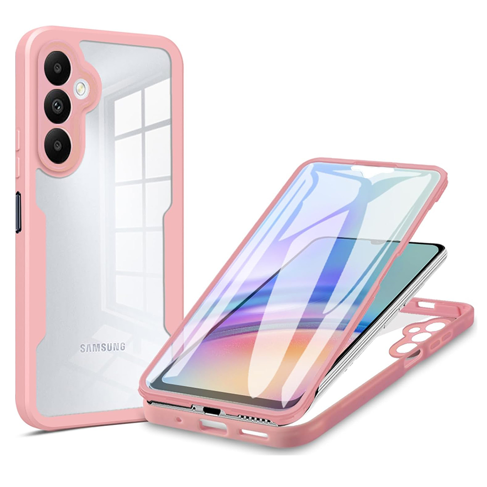 Калъф за Samsung Galaxy A25 5G + капак - Techsuit ColorVerse 360 Series - Розов