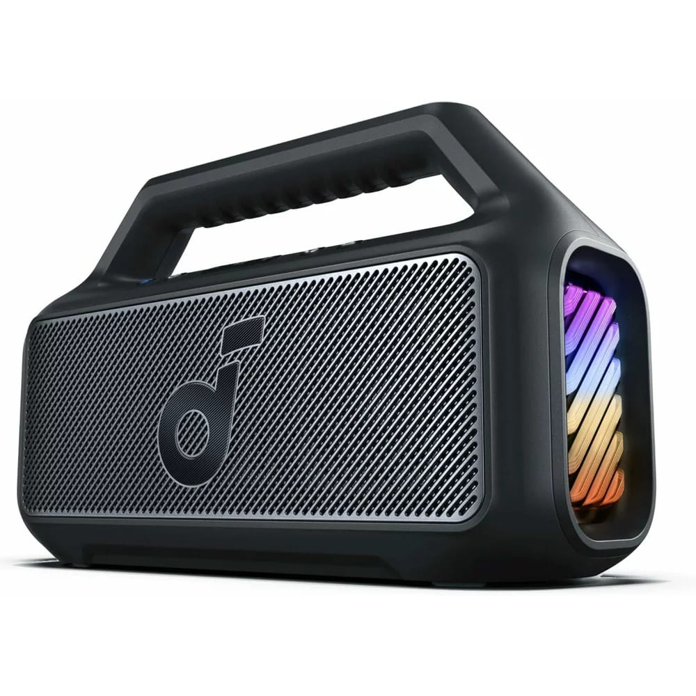 Безжичен Bluetooth 5.3, RGB, IPX7, BassUp - Anker Soundcore Boom 2 (A3138011) - Черен
