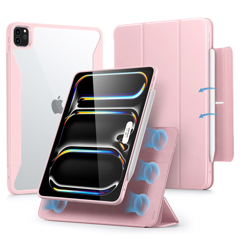Калъф за iPad Pro 13 (2024) / iPad Pro 13 (2025) - ESR Rebound Hybrid - Розов