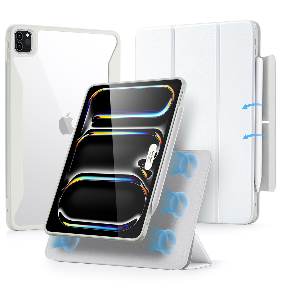 Калъф за iPad Pro 13 (2024) / iPad Pro 13 (2025) - ESR Rebound Hybrid - Бял