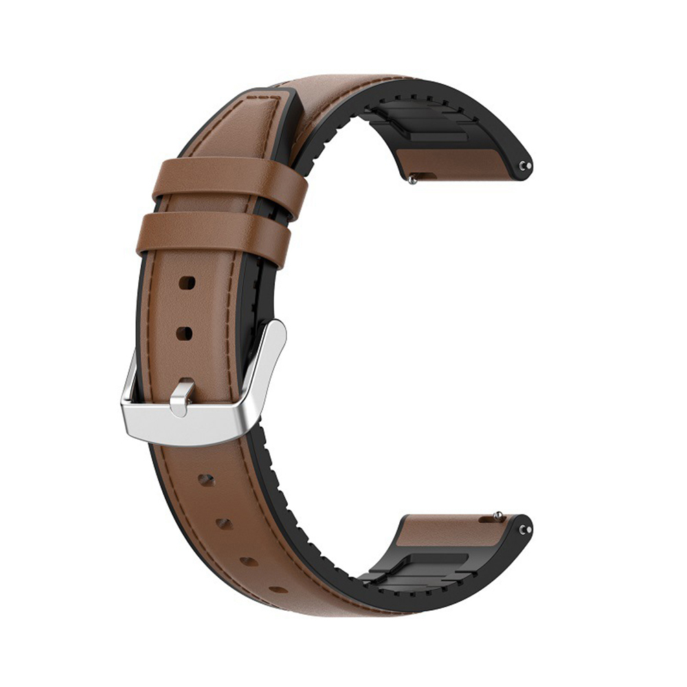 Каишка за часовник за Samsung Galaxy Watch (46 мм) / Gear S3, Huawei Watch GT GT / GT 2 / GT 2e / GT 2 Pro / GT 3 (46 мм) - Techsuit Каишка за часовник 22 мм (W007) - Кафяв