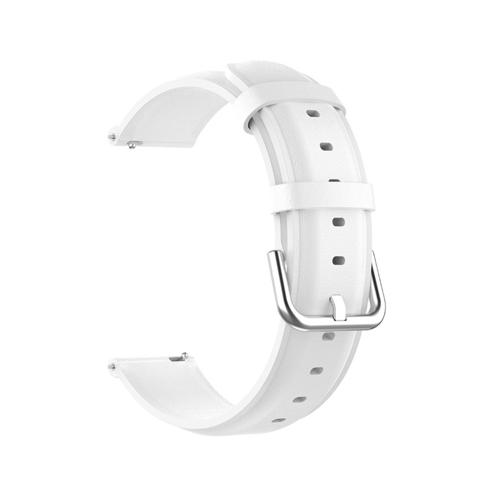 Каишка за Samsung Galaxy Watch 4/5/Active 2, Huawei Watch GT 3 (42mm)/GT 3 Pro (43mm) - Techsuit Watchband 20mm (W007PU) - Бял