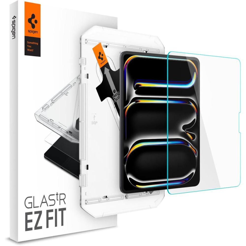Калъф за iPad Pro 13 (2024) / iPad Pro 13 (2025) - Spigen Glas.TR EZ FIT (AGL07793) - Прозрачен