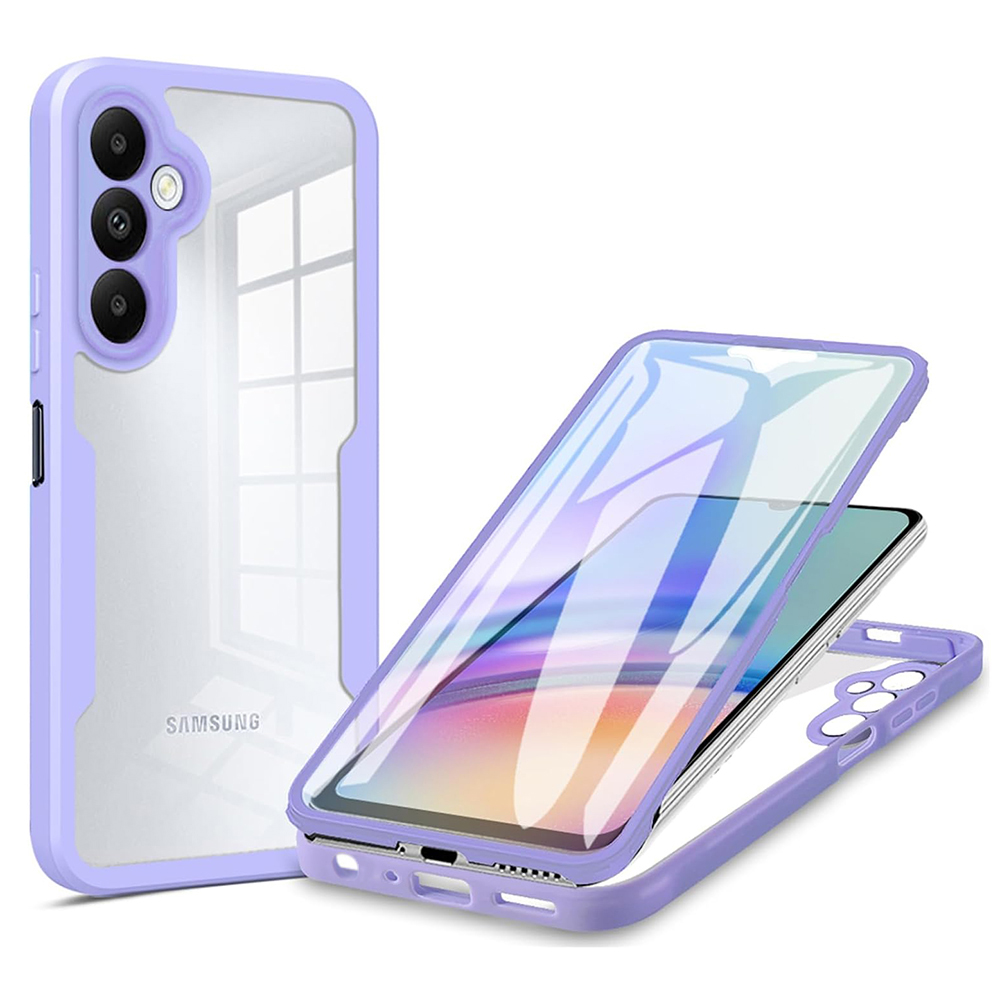 Калъф за Samsung Galaxy Galaxy A15 4G / A15 5G + капак - Techsuit ColorVerse 360 Series - Лилав