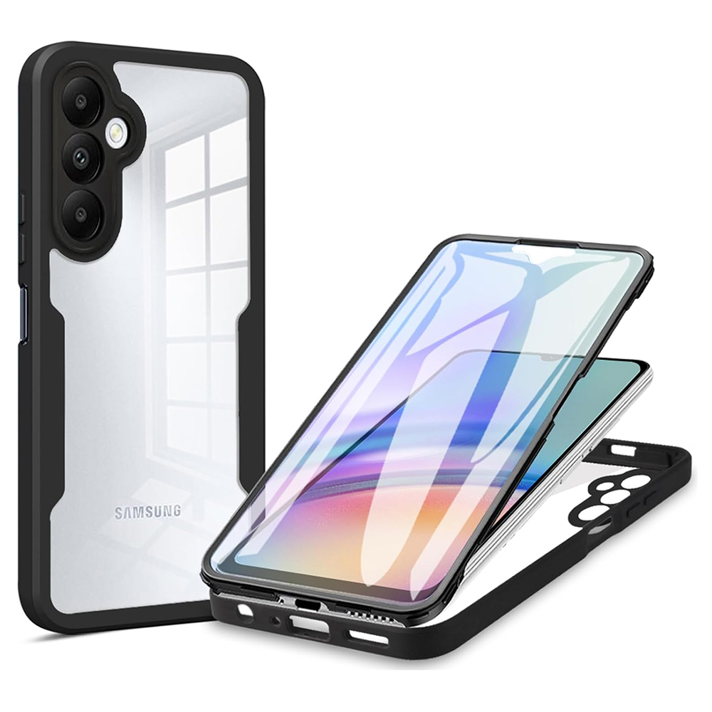Калъф за Samsung Galaxy A05s + Капак - Techsuit ColorVerse 360 Series - Черен