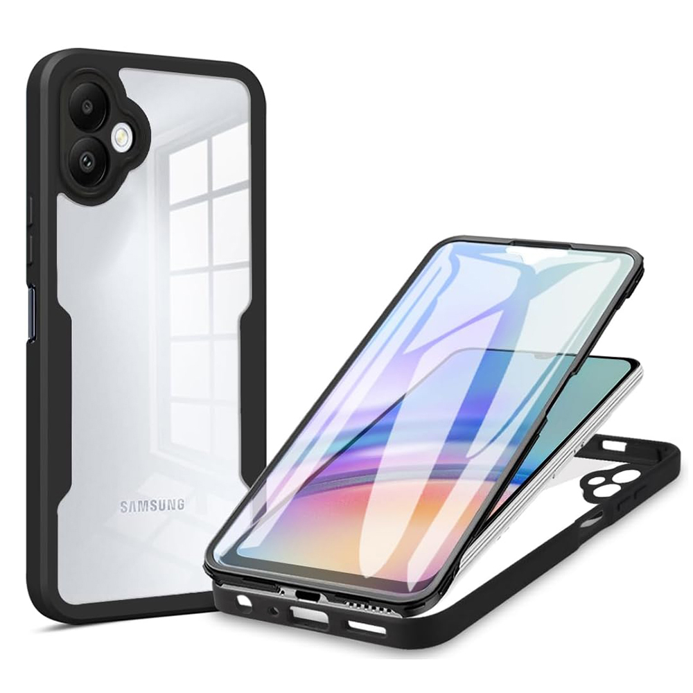 Калъф за Samsung Galaxy A05 + Капак - Techsuit ColorVerse 360 Series - Черен