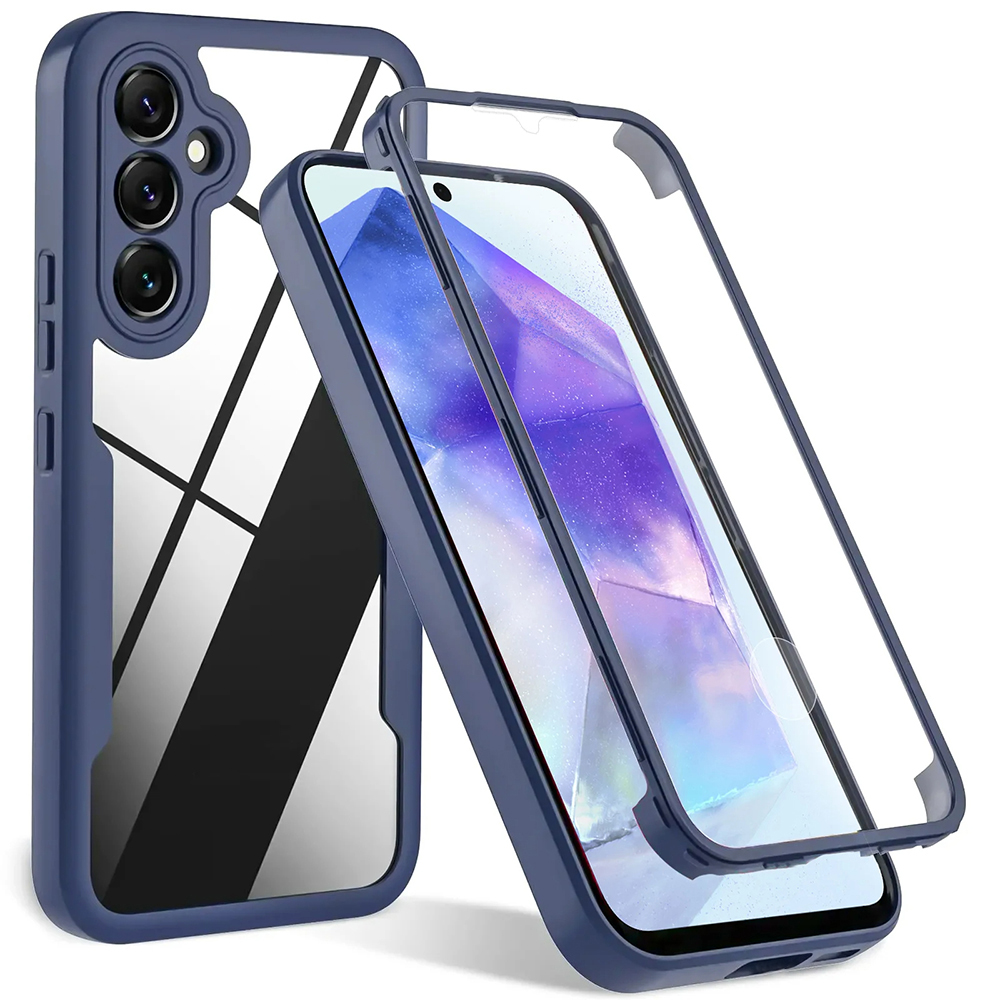 Калъф за Samsung Galaxy S23 FE + капак - Techsuit ColorVerse 360 Series - Син