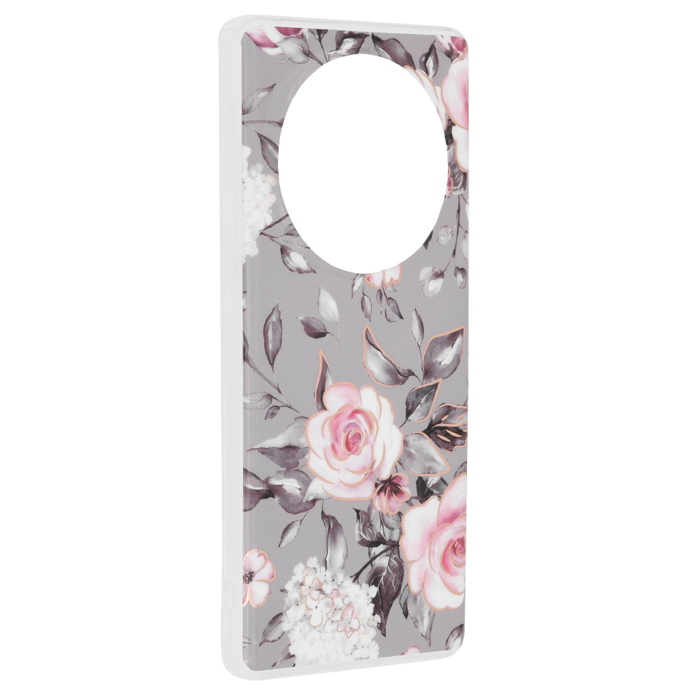 Калъф за Honor Magic6 Lite - Techsuit Marble Series - Bloom of Ruth Сив