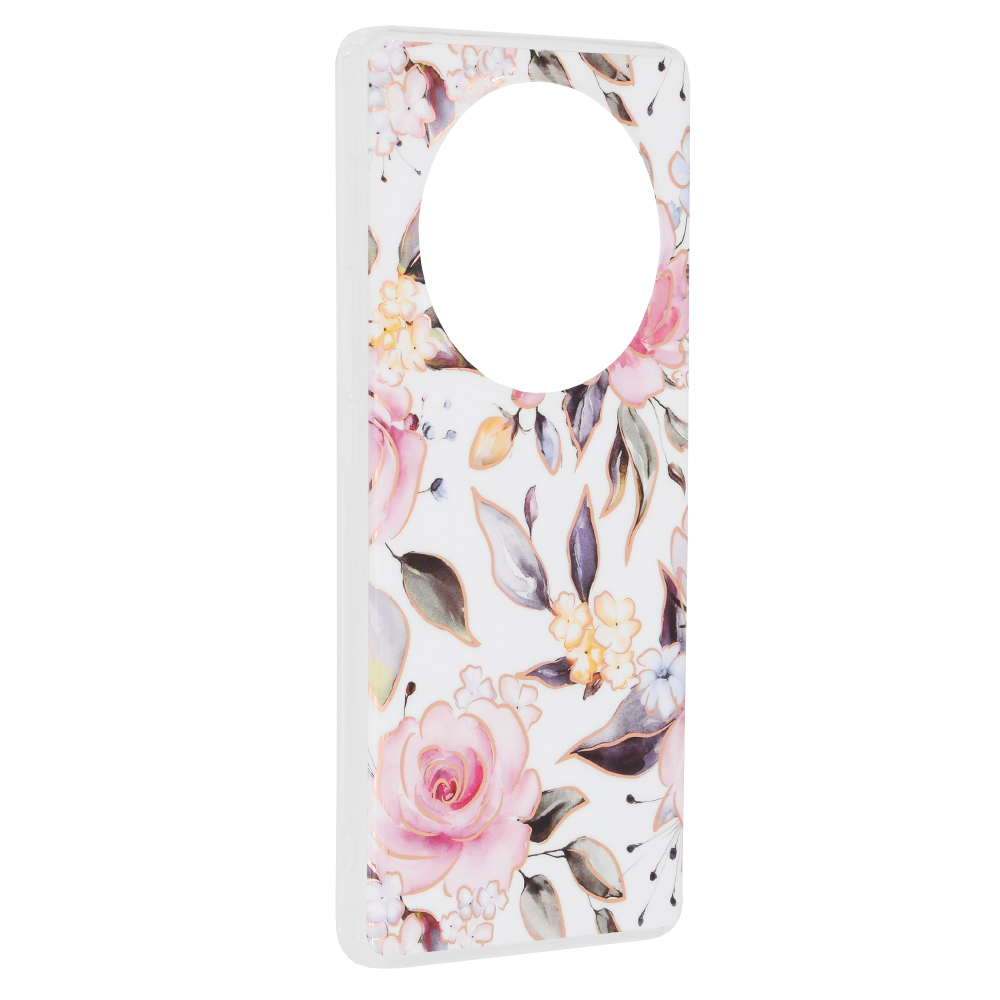 Калъф за Honor Magic6 Lite - Techsuit Marble Series - Chloe Бял