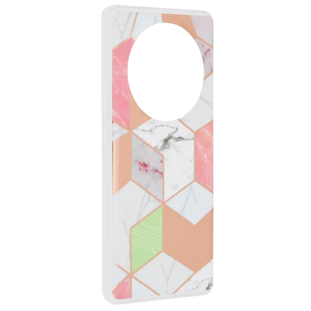 Калъф за Honor Magic6 Lite - Techsuit Marble Series - Лилав Hex