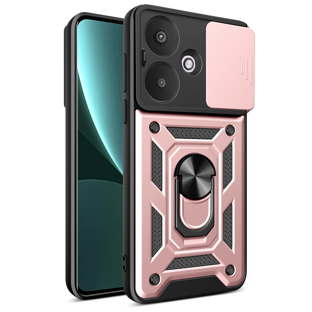 Калъф за Xiaomi Redmi 13C 5G - Techsuit CamShield Series - Розово злато
