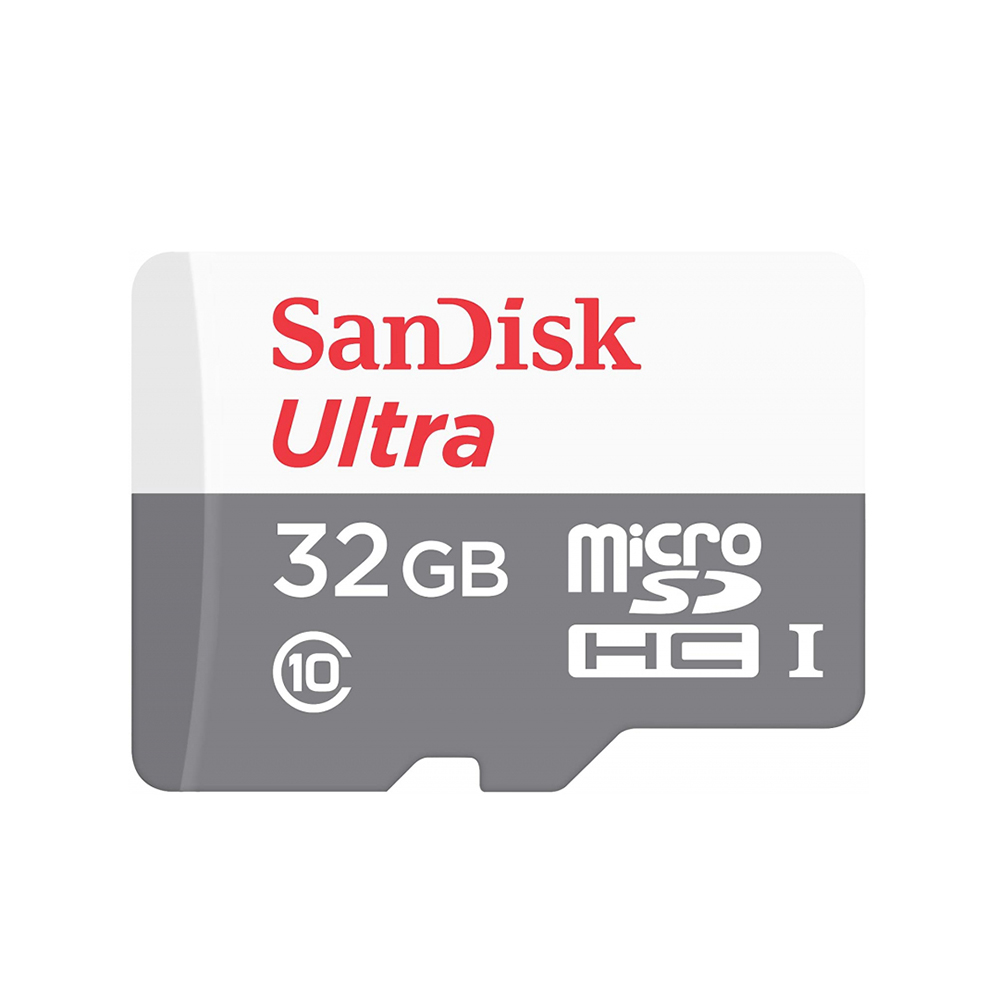 Карта с памет, 32GB - SanDisk Ultra (SDSQUNR-032G-GN3MN) - бяло / сиво