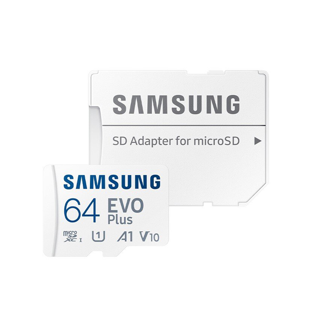 Карта памет с адаптер, 64GB - Samsung Evo Plus (MB-MC64KA/EU) - бяла