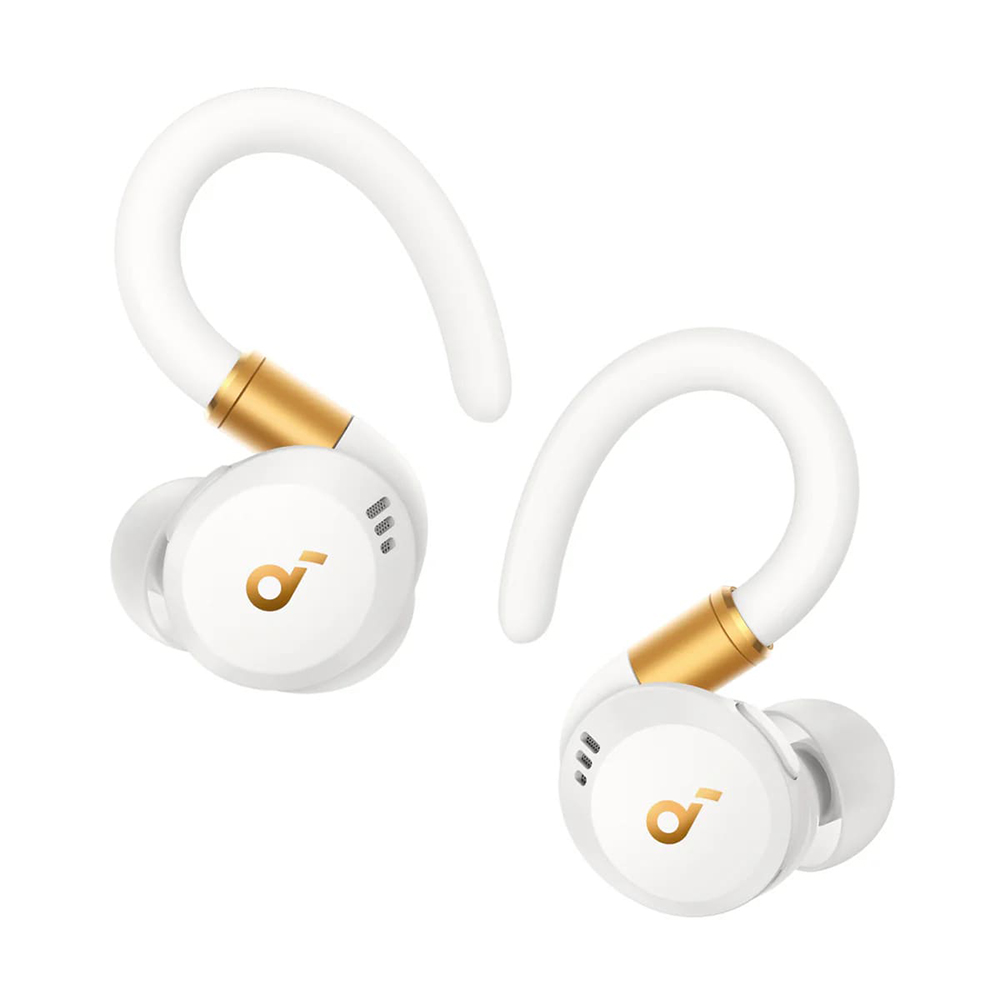 Безжични спортни слушалки, Bluetooth, водоустойчиви - Anker SoundCore X20 (A3968G21) - бели
