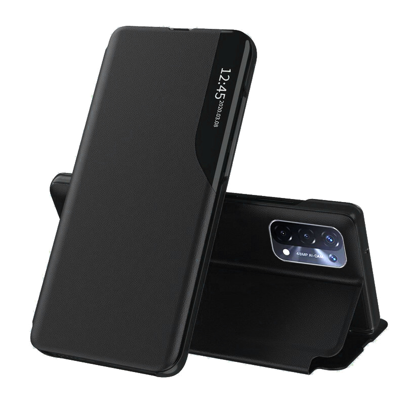 Калъф за Oppo A54 5G / A74 5G / OnePlus Nord N200 5G - Techsuit eFold Series - Черен