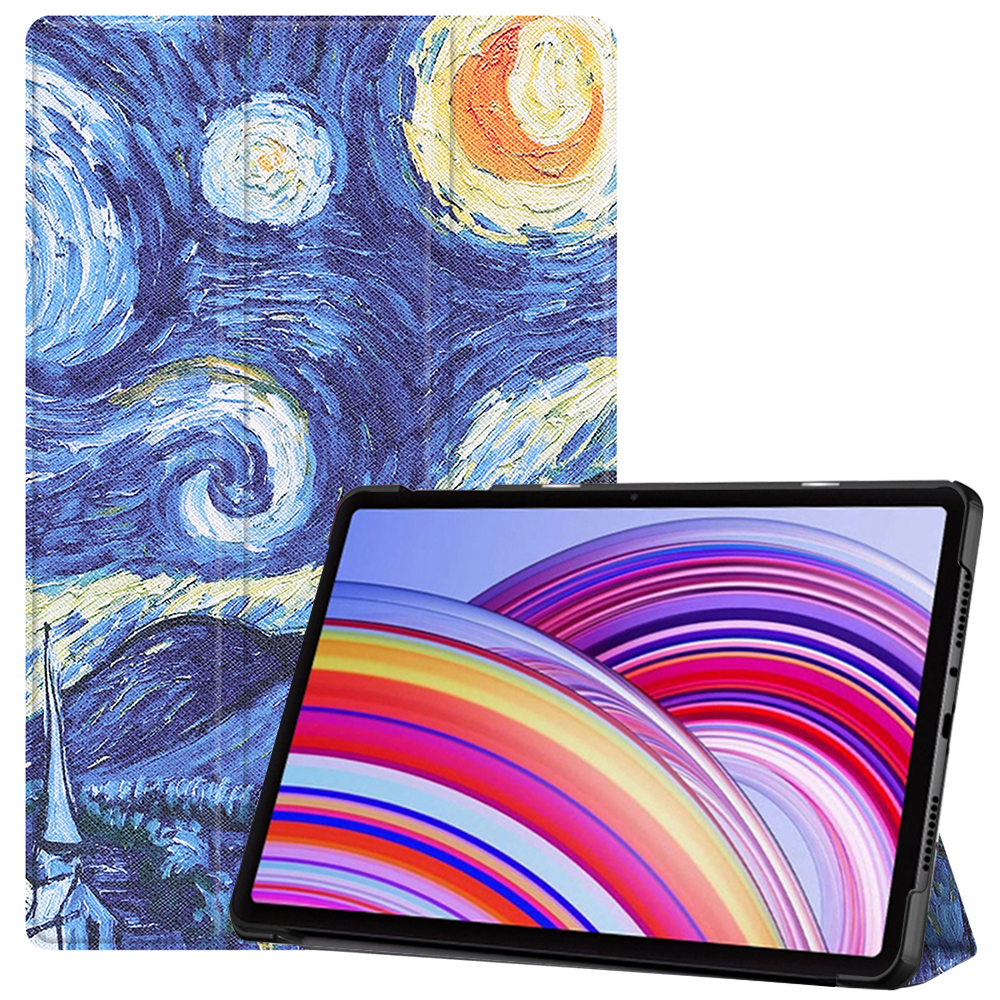 Калъф за Xiaomi Redmi Pad Pro / Redmi Pad Pro 5G / Poco Pad - Techsuit FoldPro - Starry Night