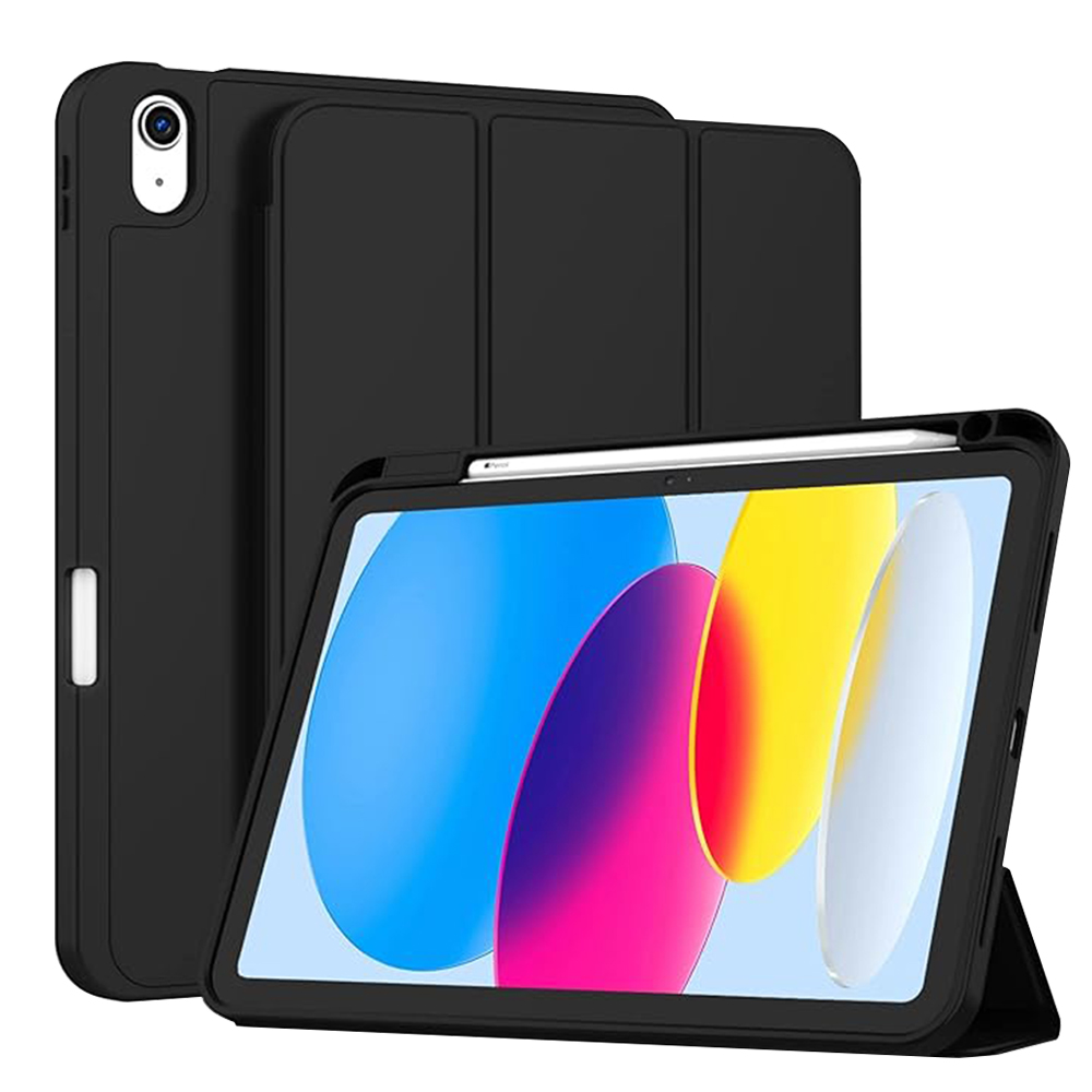 Калъф за iPad 10 (2022) 10.9 / 11 (2025) - Techsuit Flex Trifold - Черен