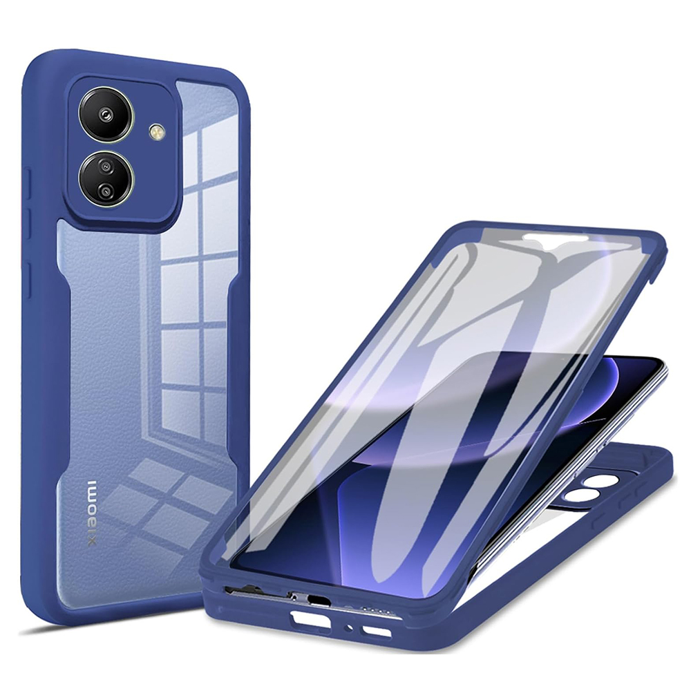 Калъф за Xiaomi Redmi 13C 4G 4G / Poco C65 + калъф - Techsuit ColorVerse 360 Series - Син