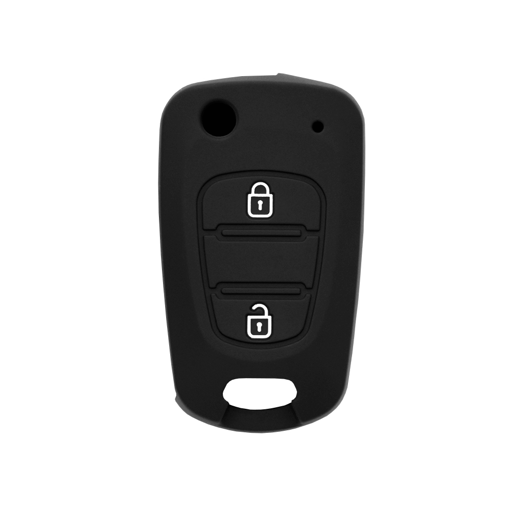 Калъф за ключове за Hyundai Elantra/Kia Picanto - Techsuit Car Key Case (2003.04) - Черен