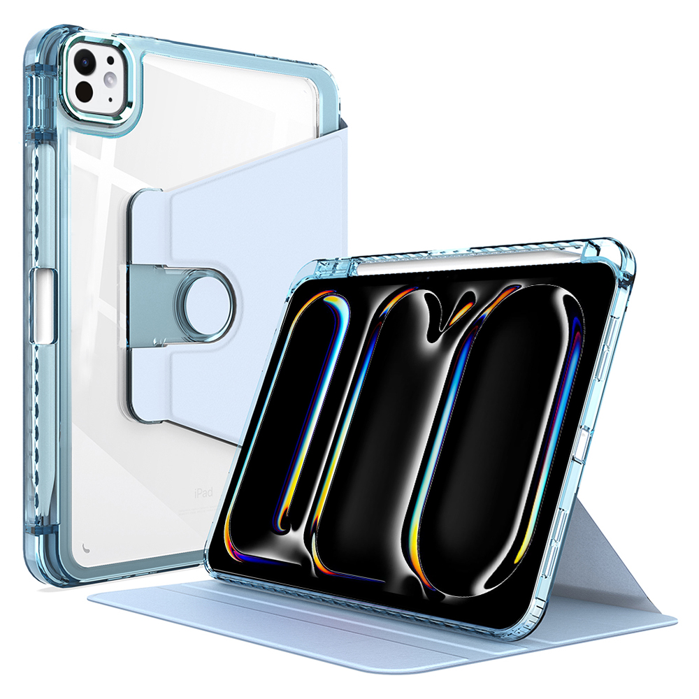 Калъф за iPad Pro 11 (2024) / iPad Pro 11 (2025) - Techsuit Crystal Vision - Син