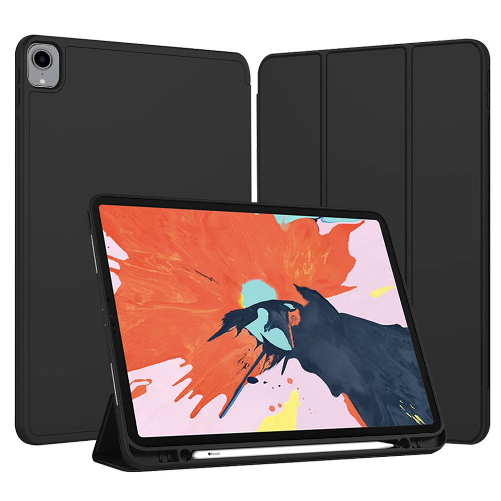 Калъф за iPad Pro 12.9 (2018/2020/2021/2022) - Techsuit Flex Trifold - Черен