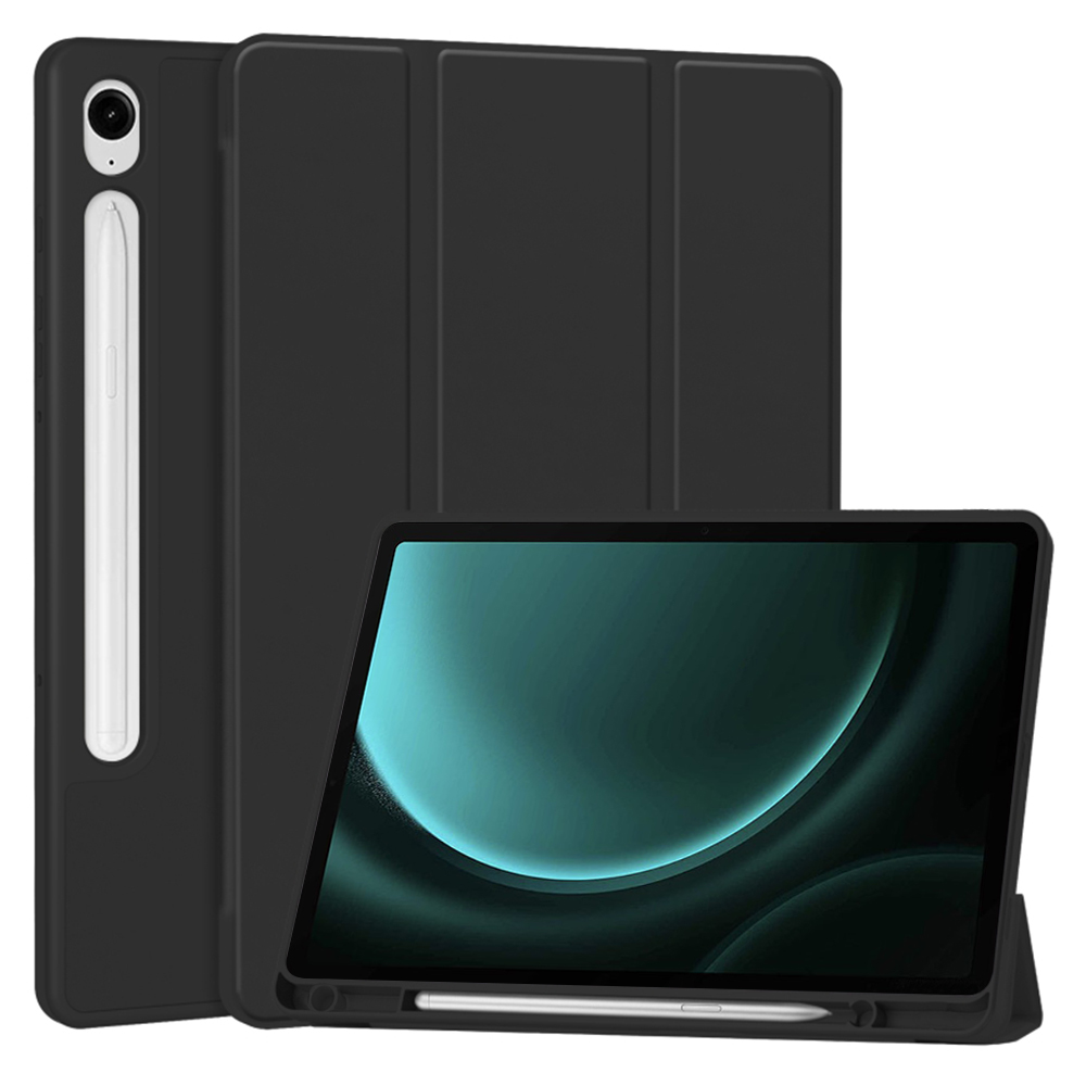 Калъф за Samsung Galaxy Tab S9 FE / S10 FE - Techsuit Flex Trifold - Черен