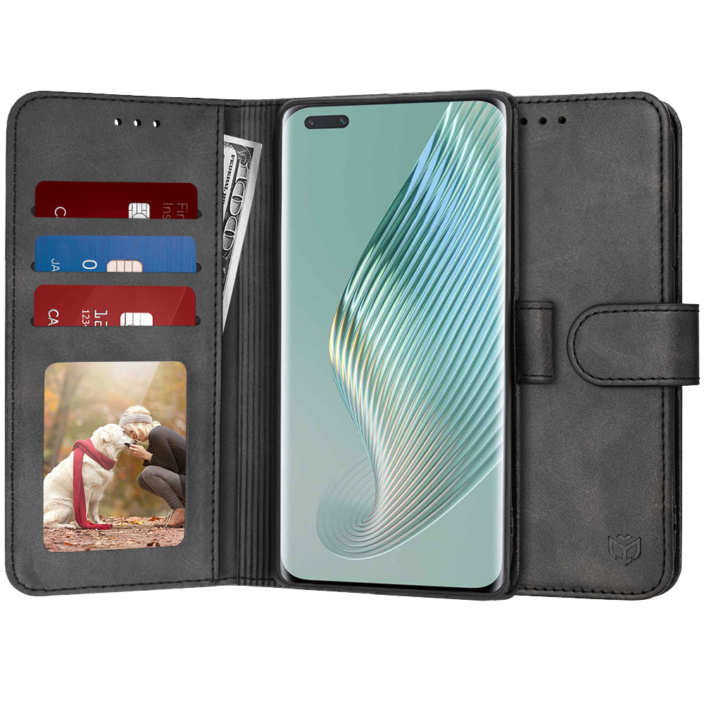 Калъф за Honor Magic5 Pro - Techsuit Diary Book - Черен