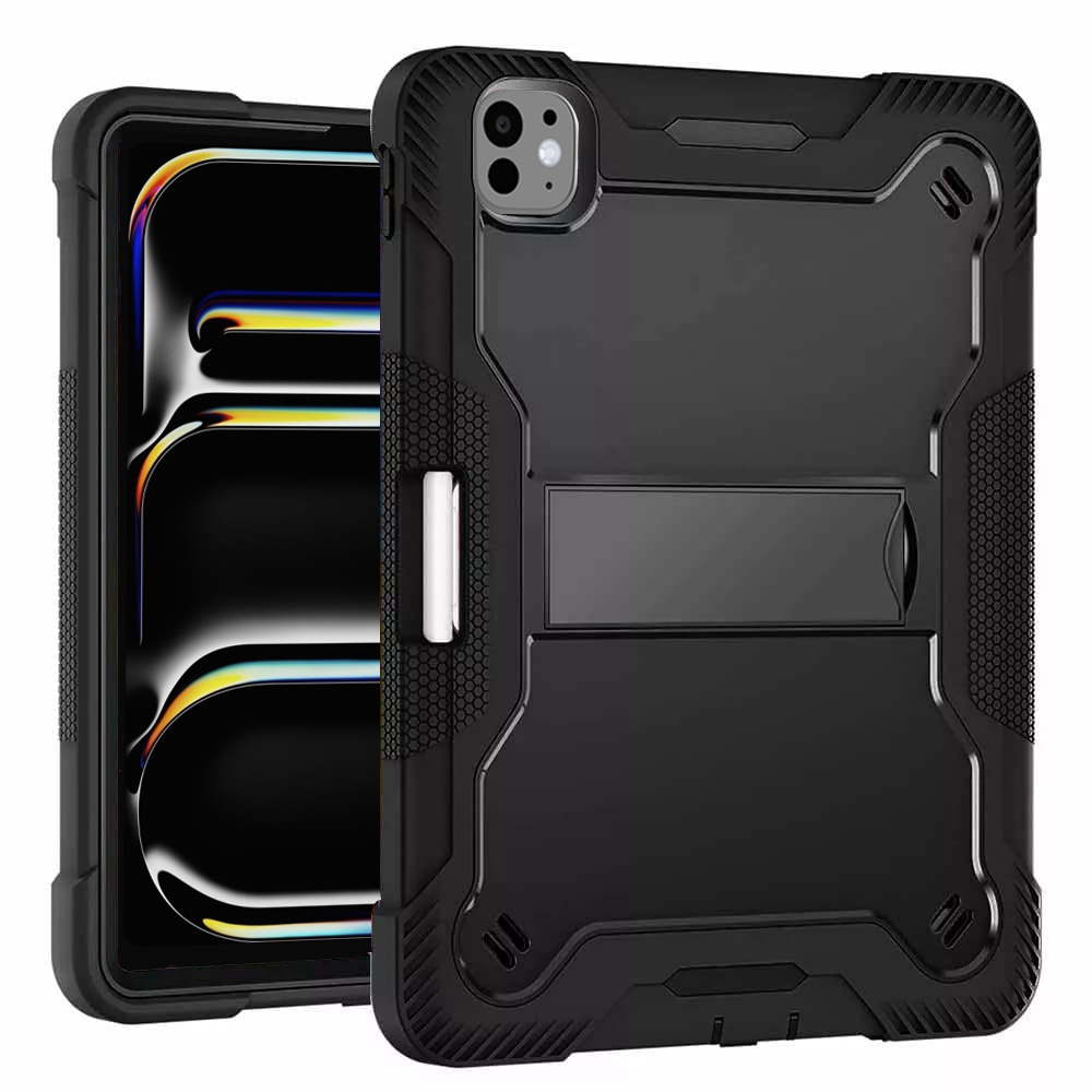 Калъф за iPad Pro 11 (2024) / iPad Pro 11 (2025) + Калъф - Techsuit Rugged TabShell - Черен