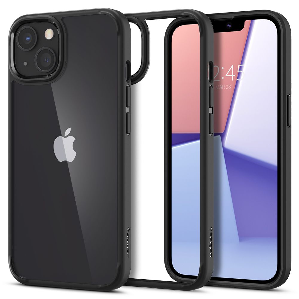 Калъф за iPhone 13 - Spigen Ultra Hybrid (ACS03523) - матово черен