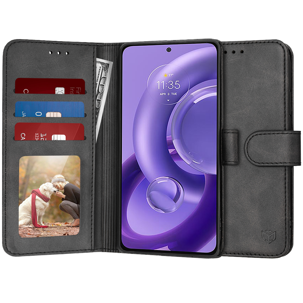 Калъф за Motorola Edge 30 Neo - Techsuit Diary Book - Черен