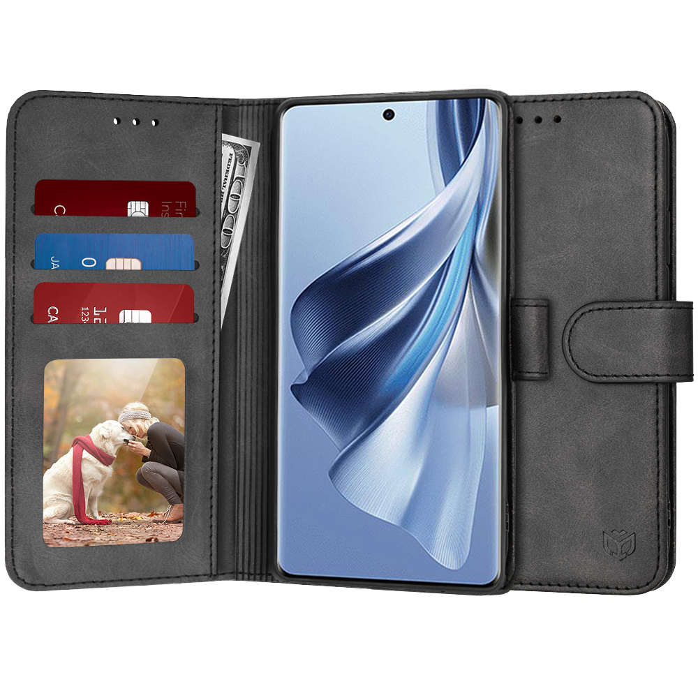 Калъф за Oppo Reno10 / Reno10 Pro - Techsuit Diary Book - Черен