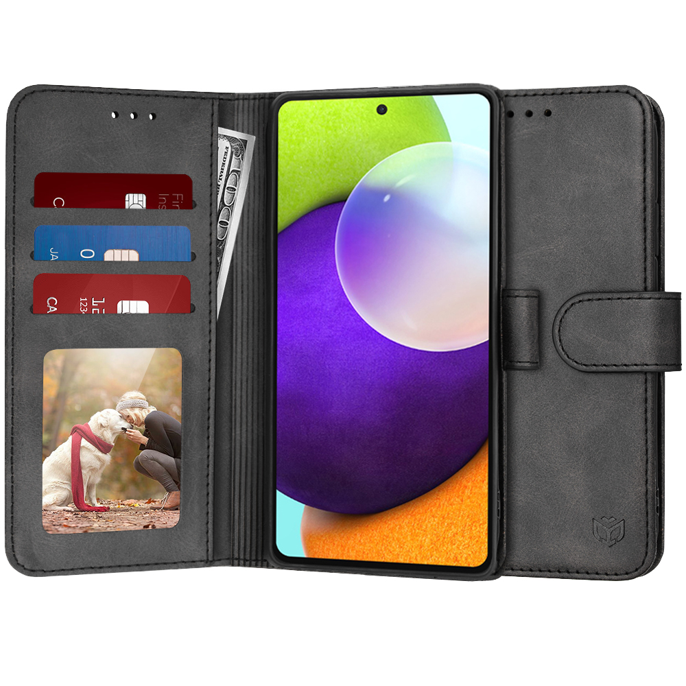 Калъф за Samsung Galaxy A52 4G / A52 5G / A52s 5G - Techsuit Diary Book - Черен