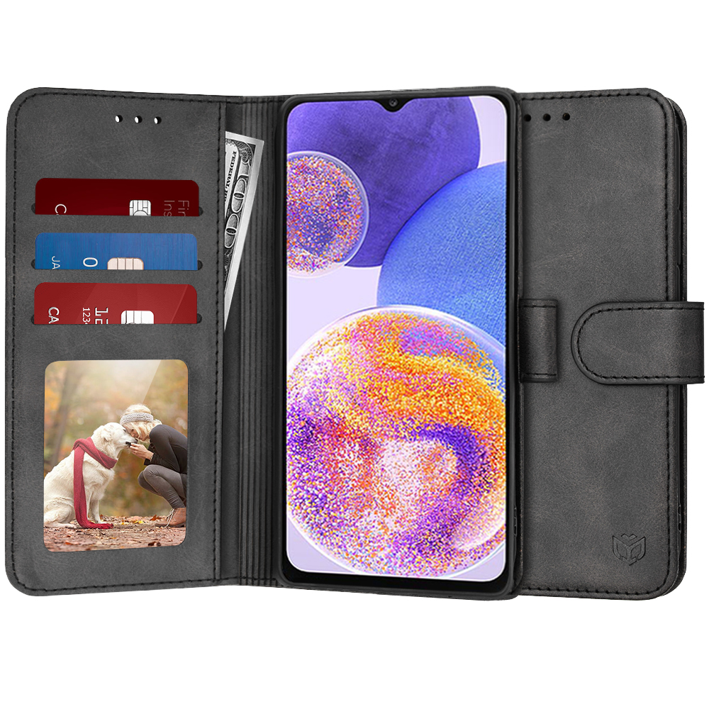 Калъф за Samsung Galaxy A23 4G / A23 5G - Techsuit Diary Book - Черен