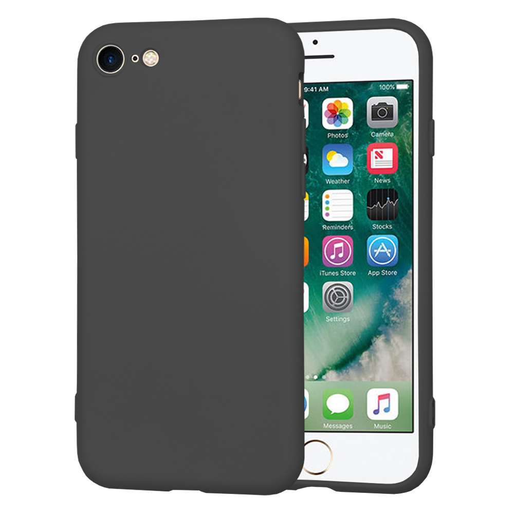 Калъф за iPhone 7 / iPhone 8 / iPhone SE 2, SE 2020 / iPhone SE 3, SE 2022 - Techsuit SoftFlex - Черен