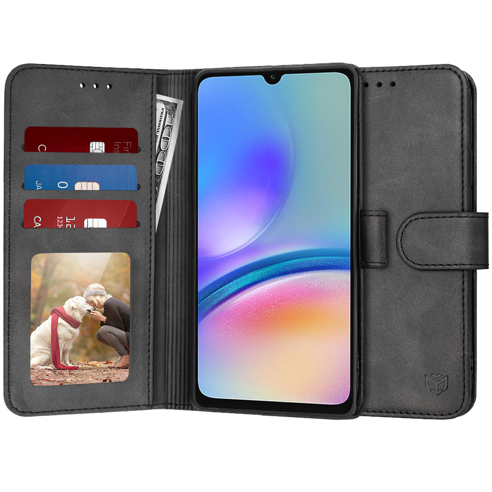 Калъф за Samsung Galaxy A05s - Techsuit Diary Book - Черен