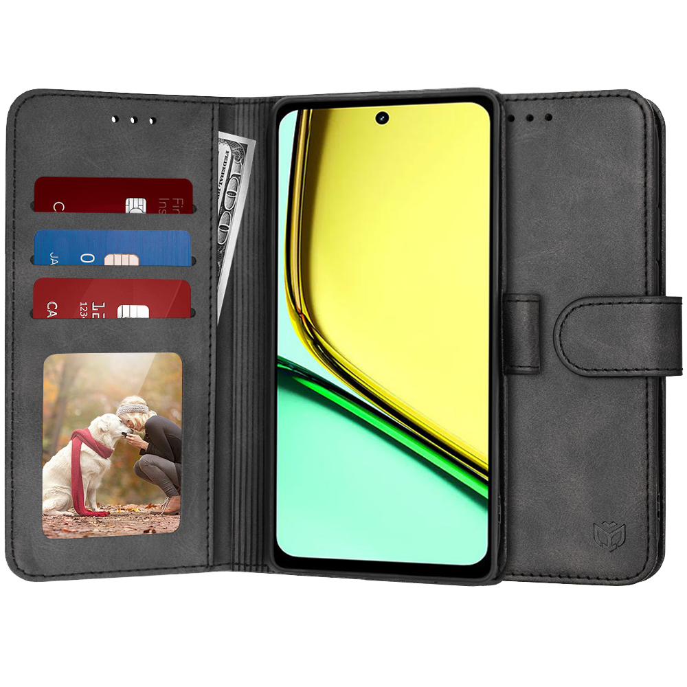 Калъф за Realme C67 4G - Techsuit Diary Book - Черен