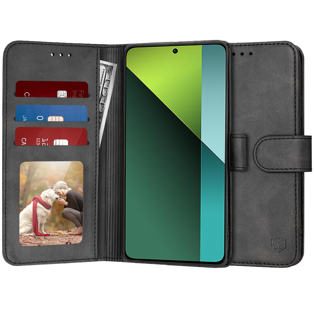 Калъф за Xiaomi Redmi Note 13 Pro 5G / Poco X6 - Techsuit Diary Book - Черен