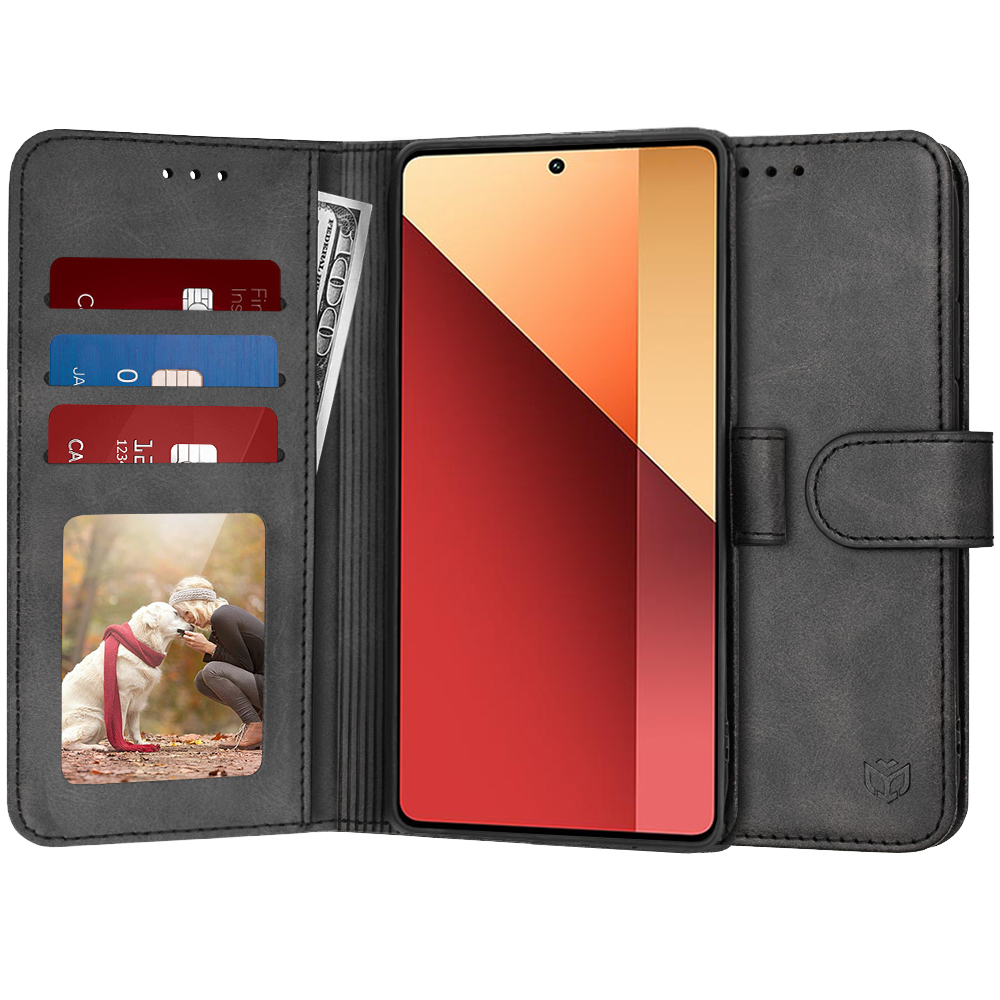 Калъф за Xiaomi Redmi Note 13 Pro 4G / Poco M6 Pro 4G - Techsuit Diary Book - Черен