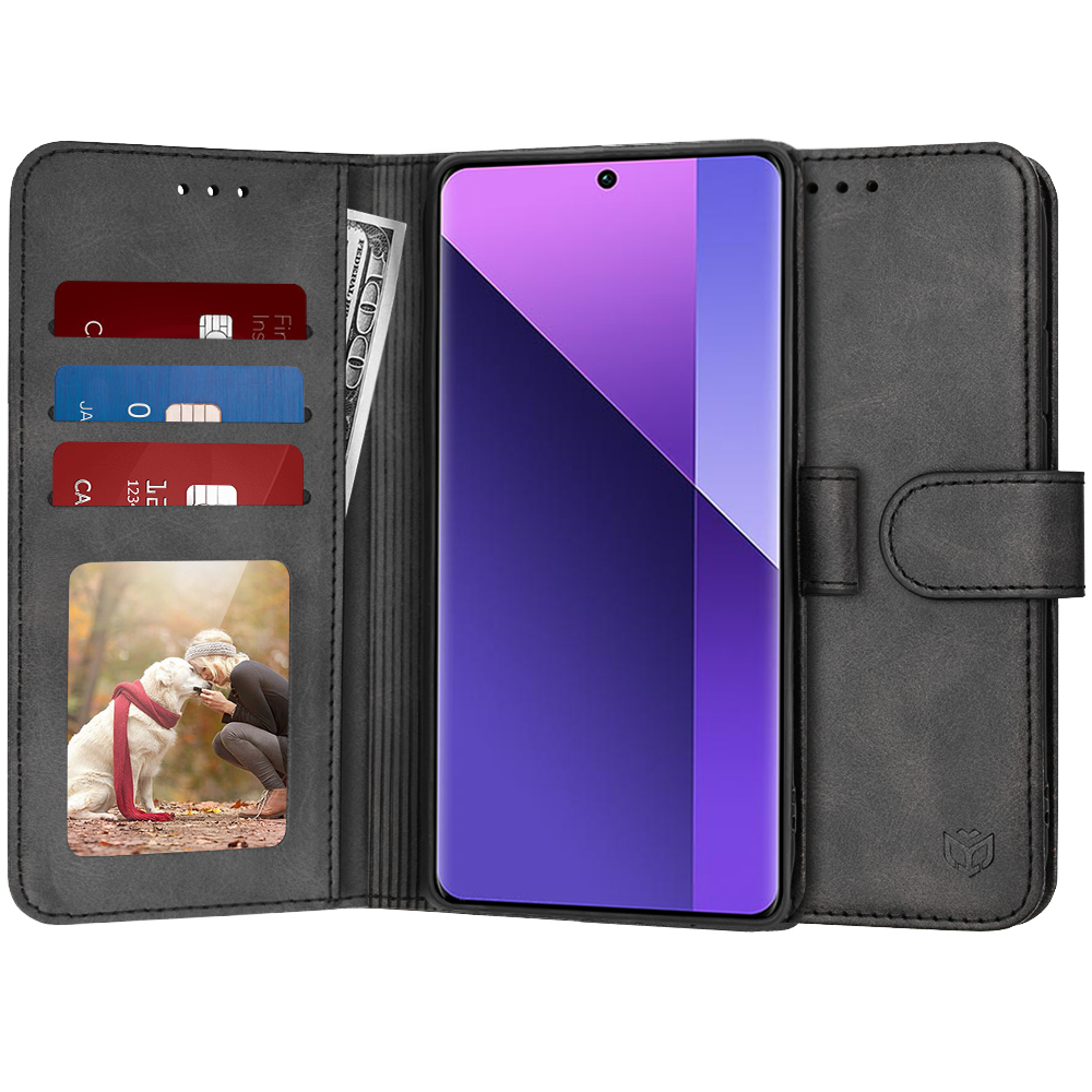 Калъф за Xiaomi Redmi Note 13 Pro+ 5G - Techsuit Diary Book - Черен