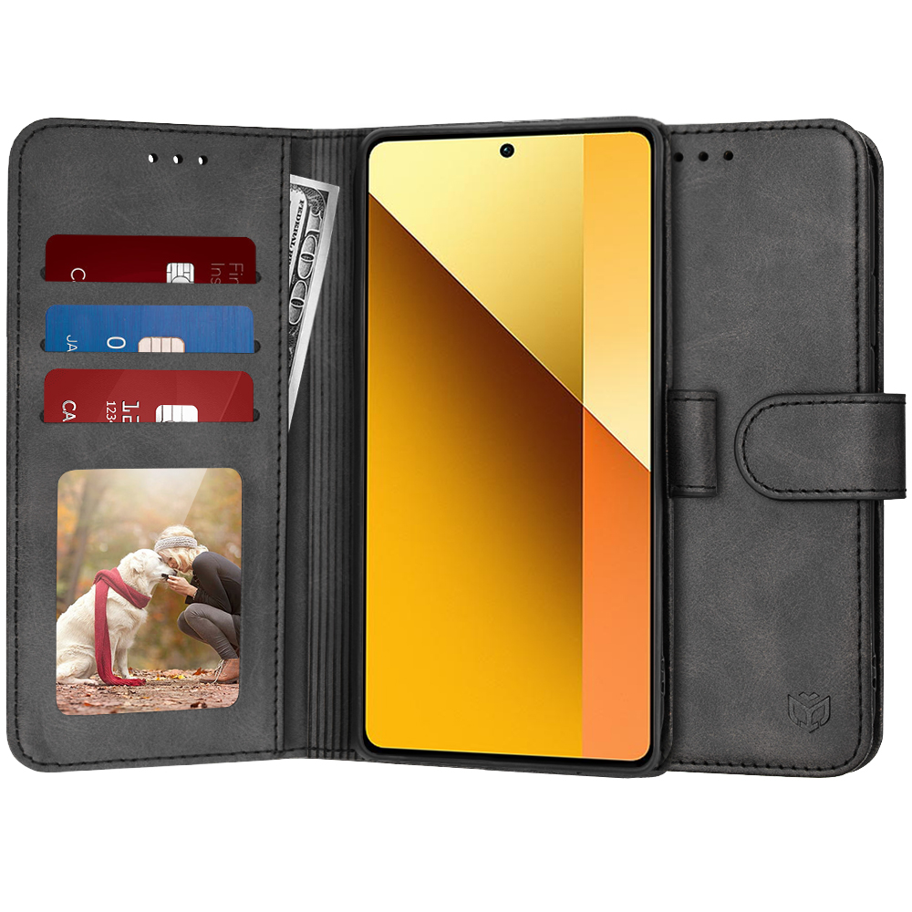Калъф за Xiaomi Redmi Note 13 5G - Techsuit Diary Book - Черен