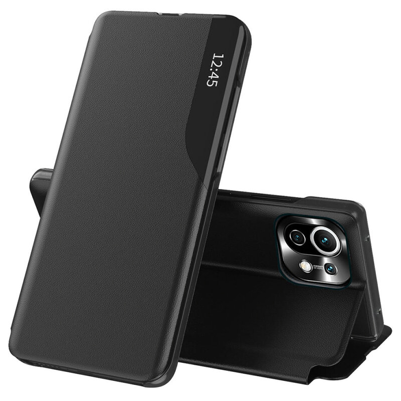 Калъф за Xiaomi Mi 11 Lite 4G / Mi 11 Lite 5G / 11 Lite 5G NE - Techsuit eFold Series - Черен