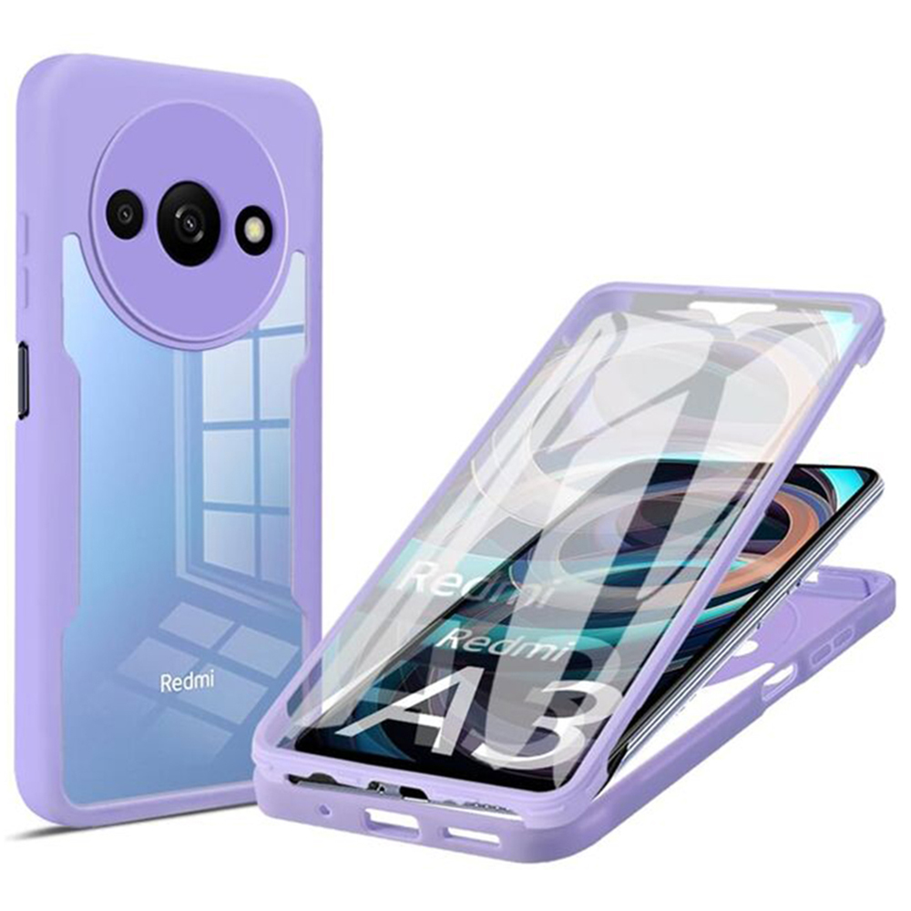 Калъф за Xiaomi Redmi A3 / Redmi A3x + капак - Techsuit ColorVerse 360 Series - Лилав