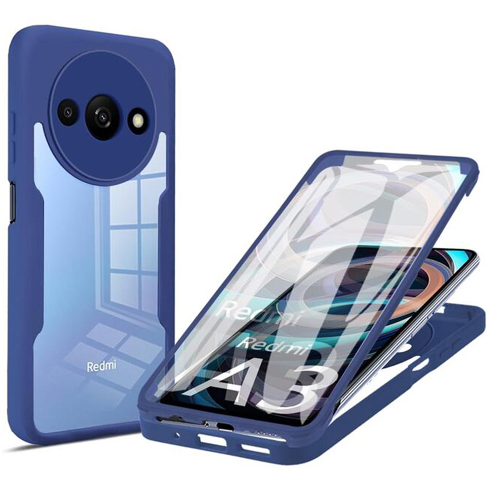 Калъф за Xiaomi Redmi A3 / Redmi A3x + капак - Techsuit ColorVerse 360 Series - Син