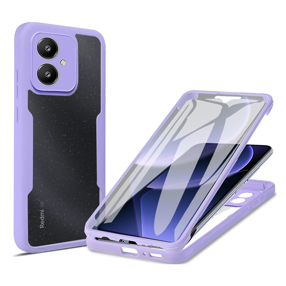 Калъф за Xiaomi Redmi 13C 5G + капак - Techsuit ColorVerse 360 Series - Лилав