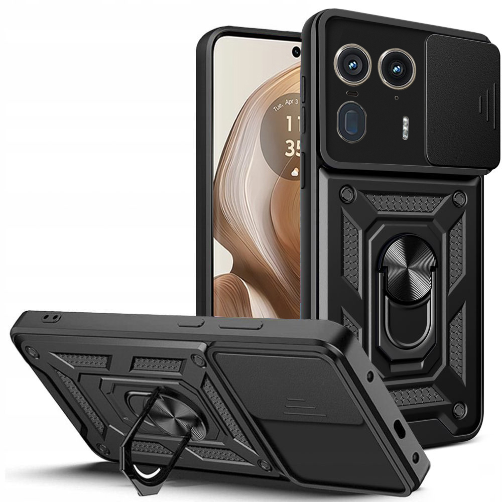 Калъф за Motorola Edge 50 Ultra - Techsuit CamShield Series - Черен